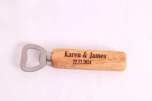 Engraved Wooden Bottle Opener