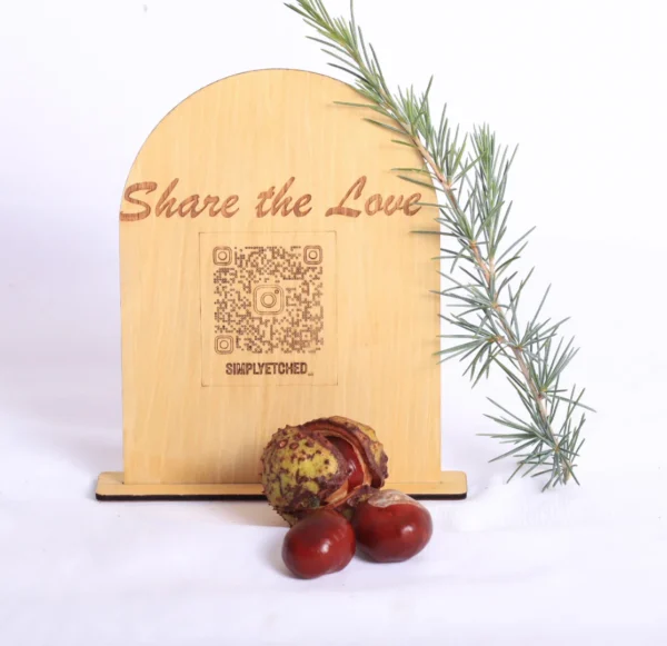 Wedding Table QR Code by Simply Etched