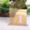 Gold Arch Table Numbers Half Curve Line