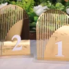 Gold Arch Table Numbers Half Curve Line