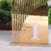 Gold Arch Table Numbers Half Curve Line
