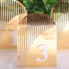 Gold Arch Table Numbers Half Curve Line
