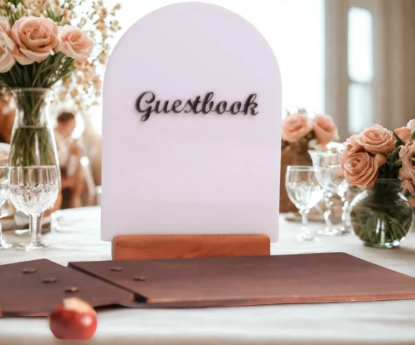 Custom Acrylic Wedding Sign Cover